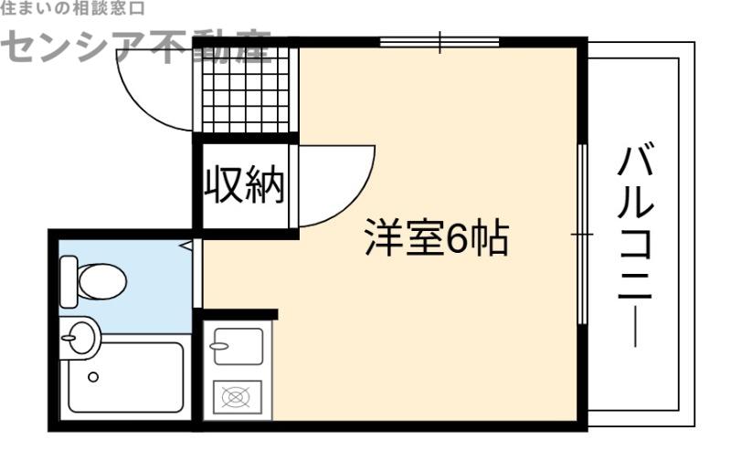 FS関目マンション(ワンルーム/3階)の間取り写真