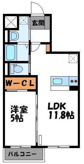 グランデエピ(1LDK/1階)の間取り写真