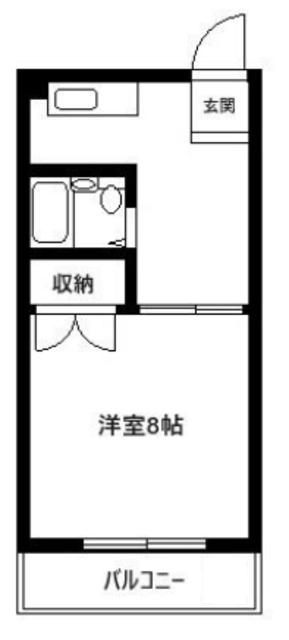 アーバンライフ中野(1DK/2階)の間取り写真