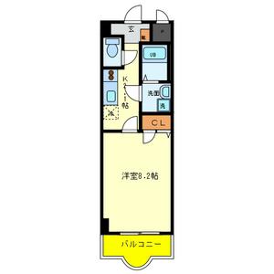 ルミエール八尾II(1K/9階)の間取り写真