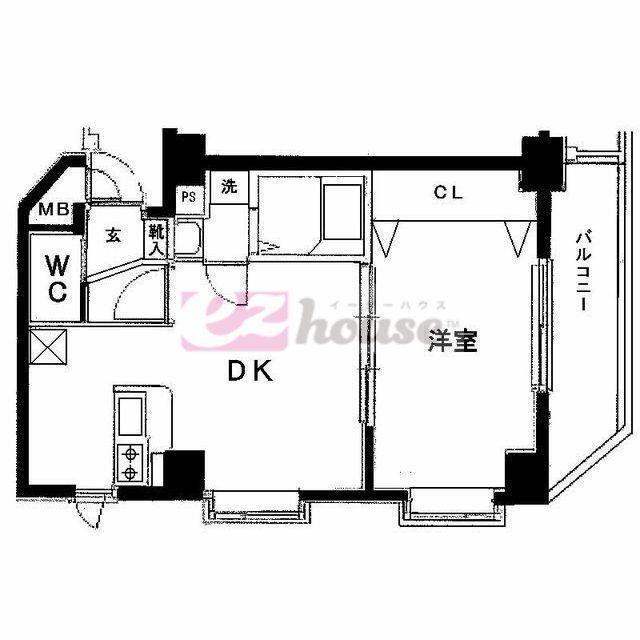 ロイヤルガーデン哲学堂(1LDK/3階)の間取り写真