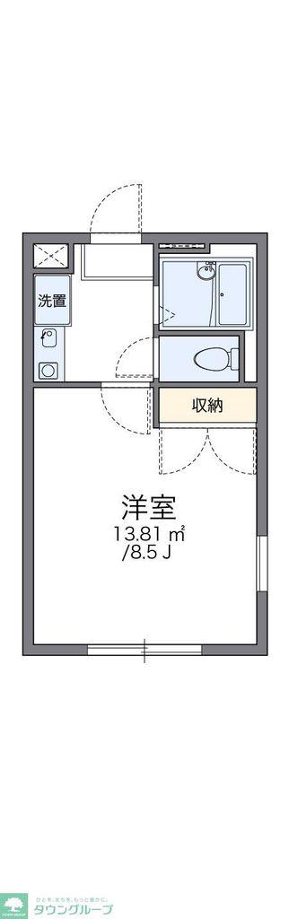 レオパレスSUNNY VILLAGE(1K/1階)の間取り写真