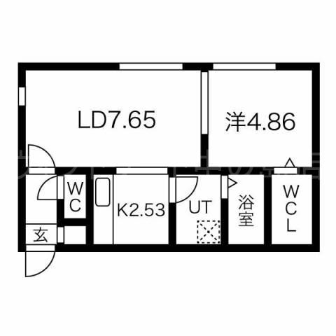 MOUNTRI KOTONI(1LDK/2階)の間取り写真