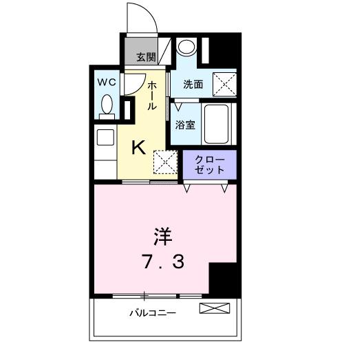サンプラザ浪速(1K/5階)の間取り写真