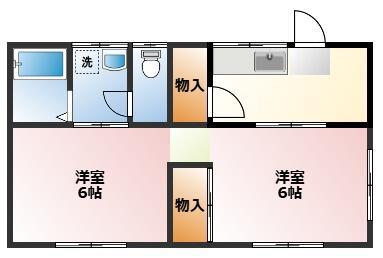 ラテール白幡南町(2K/2階)の間取り写真