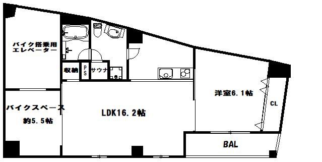 EG-12B(1LDK/6階)の間取り写真