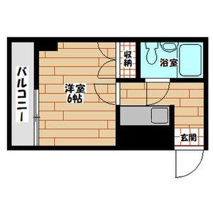 ラフォーレ南市岡(1K/4階)の間取り写真