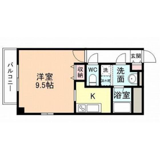 ファースト・レーベン大手町(1K/10階)の間取り写真