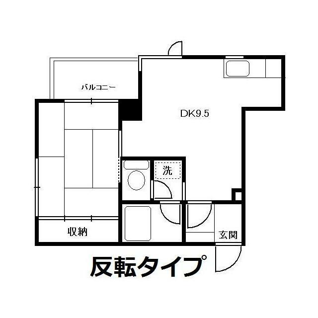 旭町武井ビル(1DK/5階)の間取り写真
