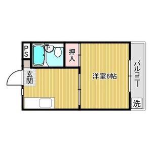 春風の庭とコテージ(1K/1階)の間取り写真