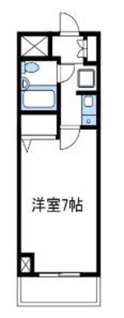 ライオンズマンション海老名第3(1K/3階)の間取り写真