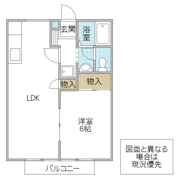 パナハイツ斎藤 C棟(1LDK/2階)の間取り写真