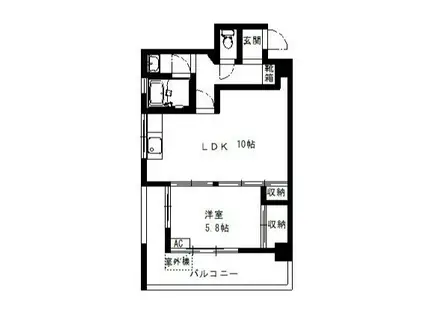 コーポ初美(1LDK/3階)の間取り写真