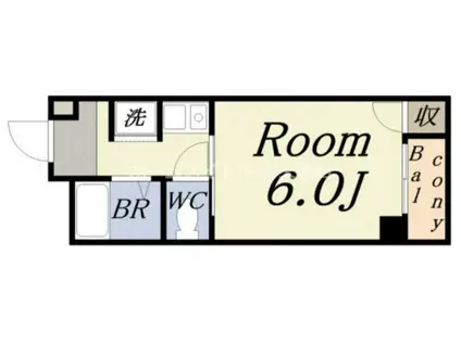 コアロード2000(1K/5階)の間取り写真