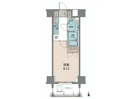 トワ・テ・メゾン(1K/5階)の間取り写真