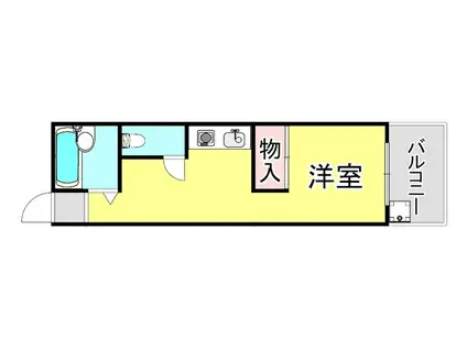 ワコーレ東山(1K/6階)の間取り写真