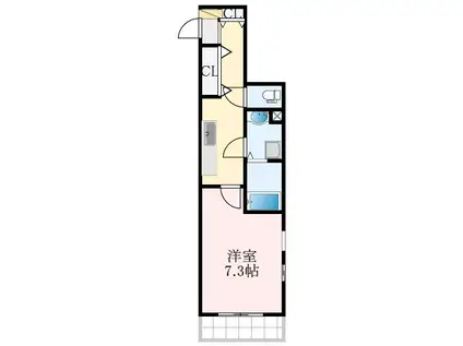 サンプラザ金剛(1K/2階)の間取り写真