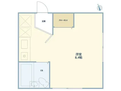 メゾンM&N(ワンルーム/1階)の間取り写真