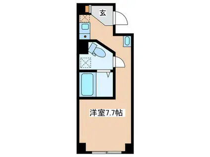 REPOS.横浜(ワンルーム/2階)の間取り写真