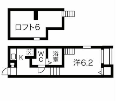 CIELO AZUL YADA(1K/2階)の間取り写真