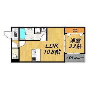LE COCON 甚目寺II(1LDK/1階)の間取り写真
