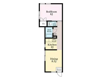 池田マンション(1DK/1階)の間取り写真