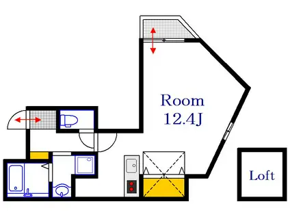 国泰寺Mビル(ワンルーム/3階)の間取り写真