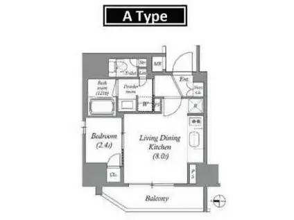 ACP RESIDENCE錦糸町(2LDK/3階)の間取り写真