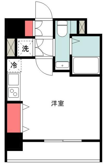 シンシティー両国(ワンルーム/5階)の間取り写真