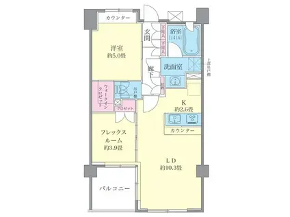 KNOCKS希望ヶ丘(2LDK/2階)の間取り写真