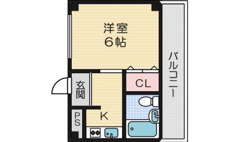 ネオパレス浅川2号館(1K/3階)の間取り写真