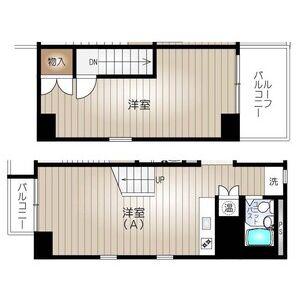 アミティエ徳川(1LDK/5階)の間取り写真