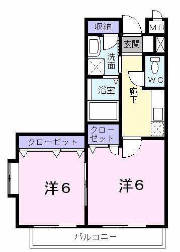 ANNEX31-V(2K/1階)の間取り写真