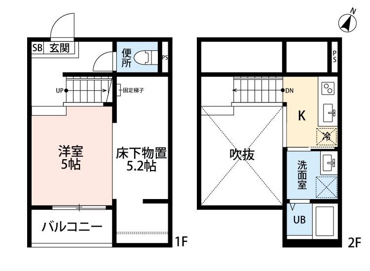 クラルテ8(1K/1階)の間取り写真