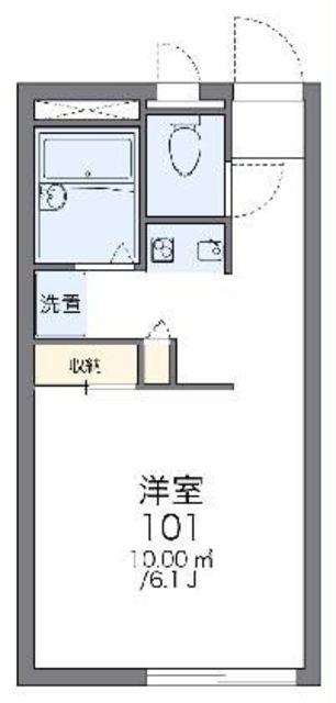 レオパレス市川屋II(1K/2階)の間取り写真