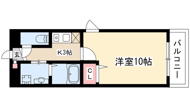 YOSHIX代官町(1K/8階)の間取り写真