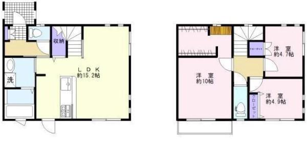 THE PEARL六ツ門南(3LDK/1階)の間取り写真