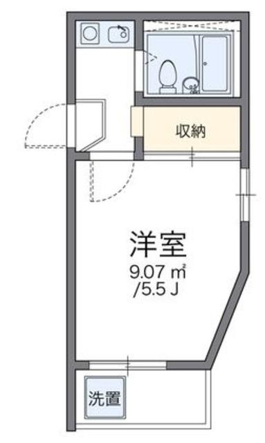 レオパレスTOSA(1K/2階)の間取り写真