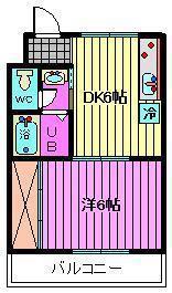 ラピュタ・マンション(1DK/3階)の間取り写真