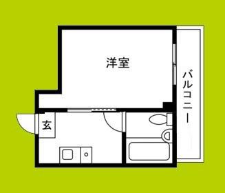 YSコート今福鶴見/(1K/8階)の間取り写真