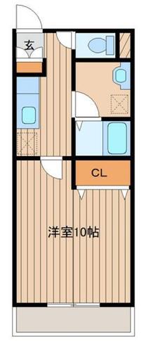RESIDENZ.S.S(1K/2階)の間取り写真