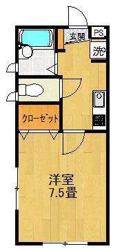 ソフィア世田谷(1K/2階)の間取り写真