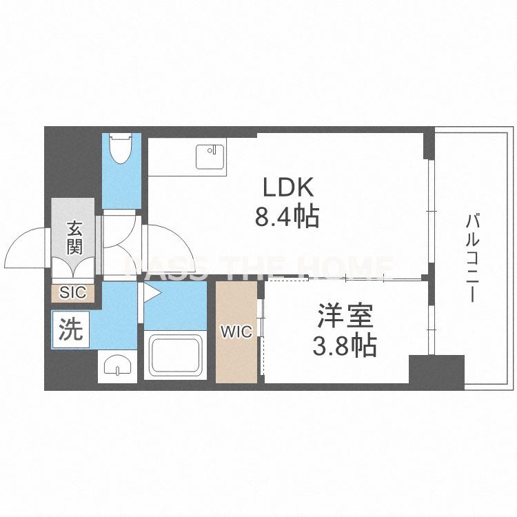 エスリードレジデンス梅田マークス(1LDK/10階)の間取り写真