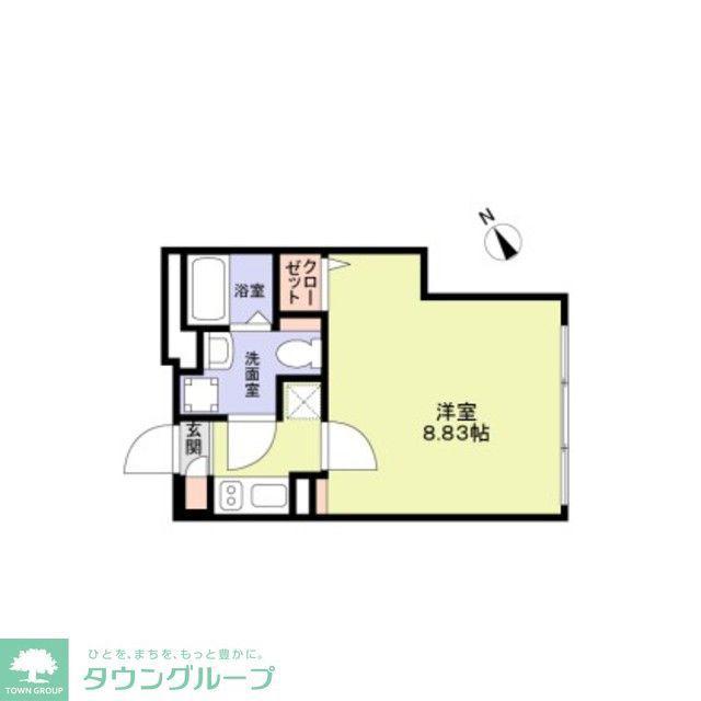 THE RESIDENCE ICHIGAYADAIMACHI(1K/1階)の間取り写真