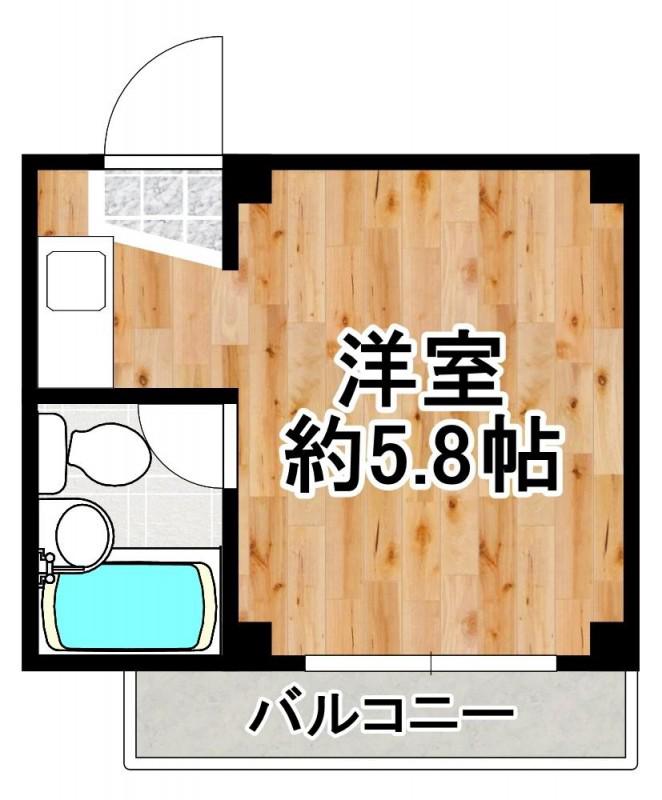 レガーレ大正(ワンルーム/5階)の間取り写真