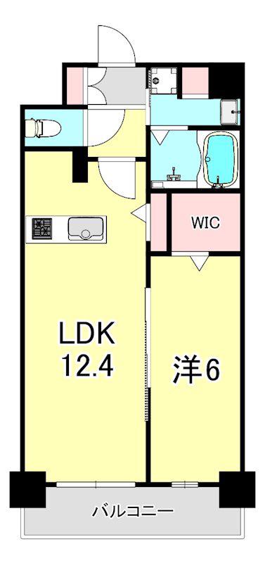ORIENTAL FLATS KOBE(1LDK/3階)の間取り写真