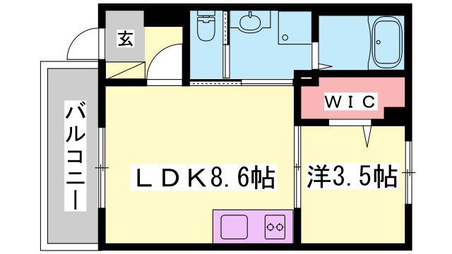 グラン・クレスト(1LDK/1階)の間取り写真