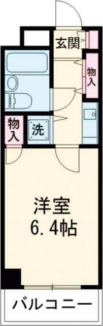 ライオンズマンション八王子第3(1K/3階)の間取り写真