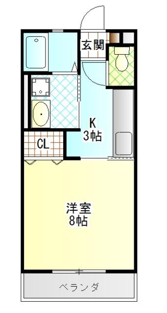 センチュリーハイム(1K/1階)の間取り写真