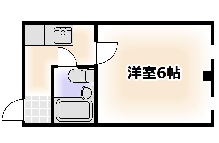 オーナーズマンション播磨町II(1K/1階)の間取り写真